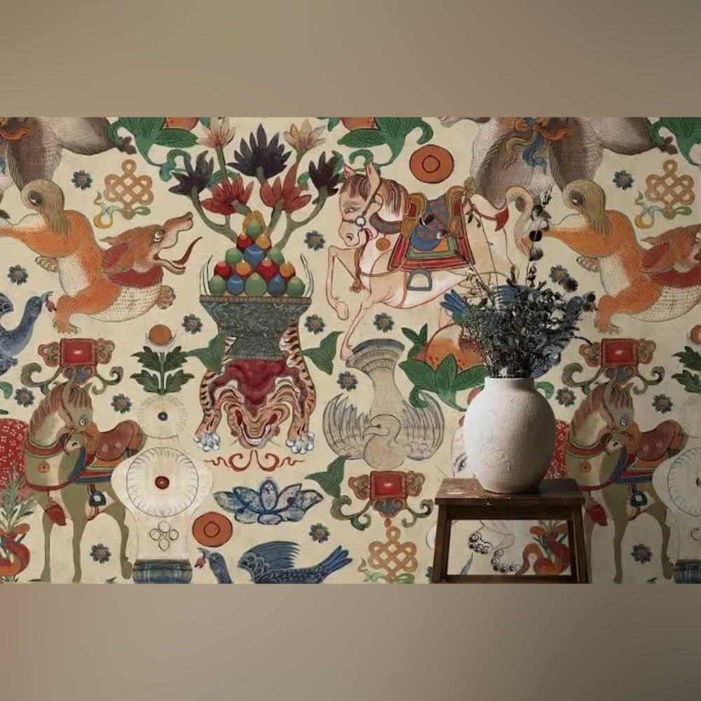 New Anthropologie MindTheGap Incantation Wall Art Mural Wallpaper Mind The Gap